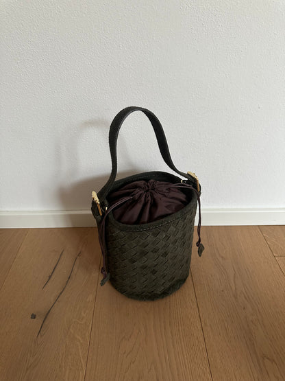 BARBARA- secchiello suede intrecciato