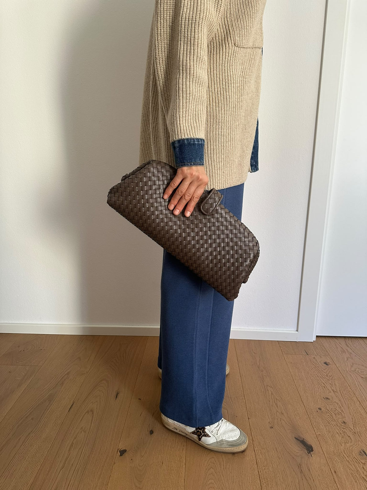 KALA maxi- pochette intrecciata
