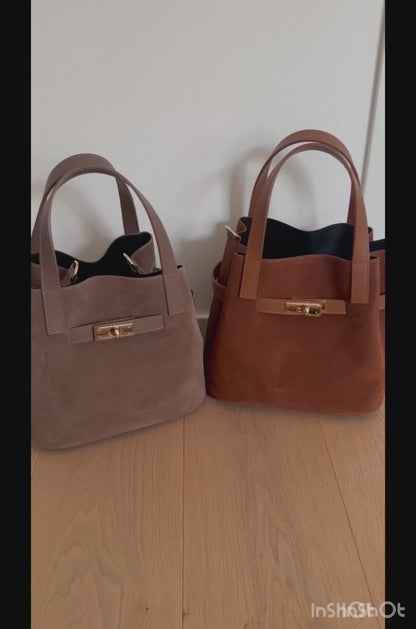 TATIANA - suede bucket