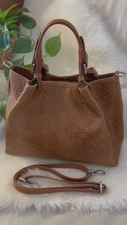 MAXI BORSA INTRECCIATA